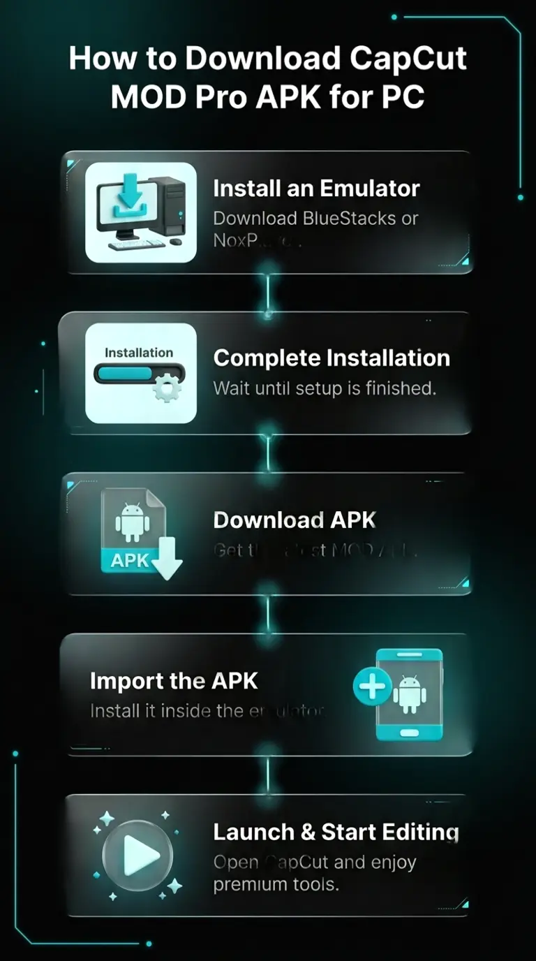 CapCut MOD Pro APK for PC