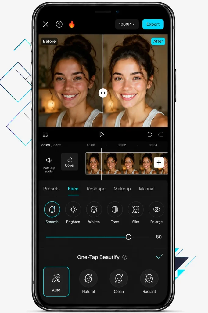 One-Tap Beautification