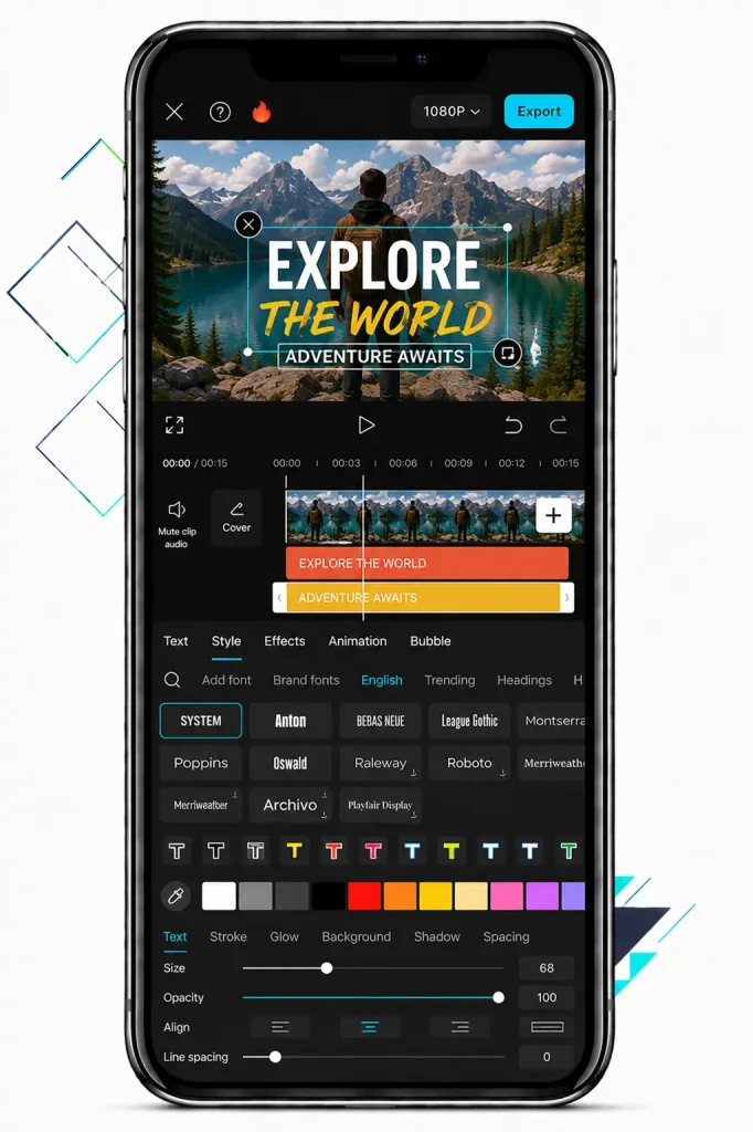 Text and Font Customization
